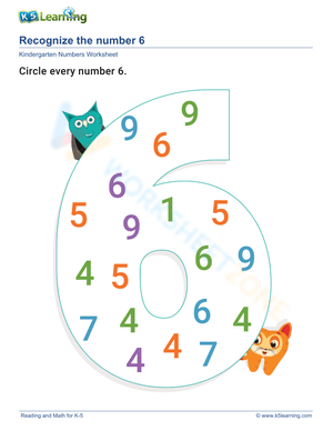 Recognizing Number 6: Math Foundation