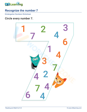 Learning to Recognize Number 7