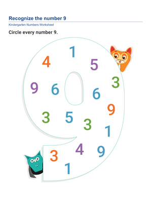 Enhance Skills: Recognizing Number 9