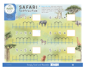 Safari Subtraction: Engaging Math Worksheet