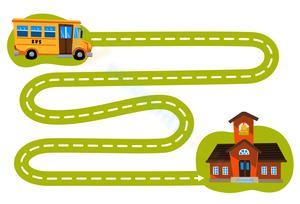 Bus to School Matching Worksheet