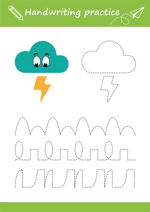 Cloud Tracing Dots Worksheet