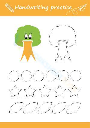 Handwriting Practice Worksheet for Kids & Adults