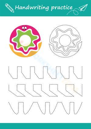 Shape Pattern Tracing Worksheets 