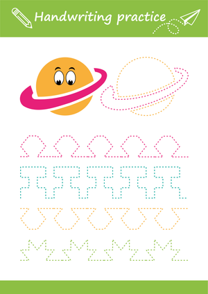 Editable Tracing Patterns for Kindergarten
