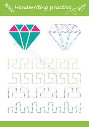 Free Printable Shape Tracing Worksheets 