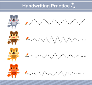 Pre-Writing Line Tracing Worksheets 