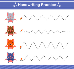 Batty Tracing Fun Worksheets