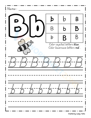 Letter B Tracing Worksheets