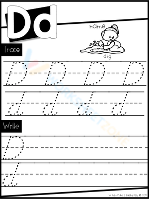 Handwriting: Letter D Practice