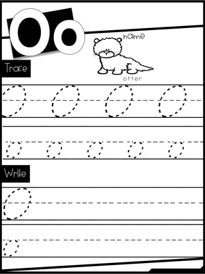 Practice Writing Letter O