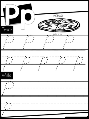 Handwriting Practice: Letter P