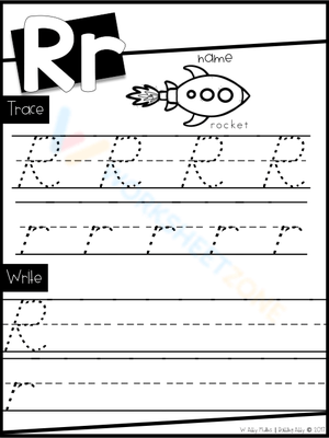 Letter R Practice Worksheet