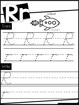 Letter R Practice Worksheet