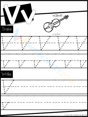 Practice Writing Letter V
