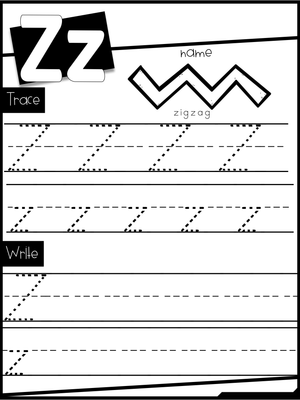 Letter Z Practice: Improve Handwriting Skills