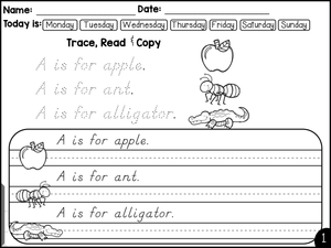 Essential Letter A Handwriting Worksheet | Grade 1-2