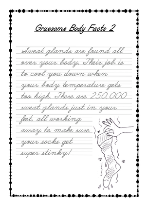 Printable Cursive Practice Worksheet | Grade 3 Science