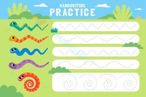 Handwriting Practice Worksheet for Children