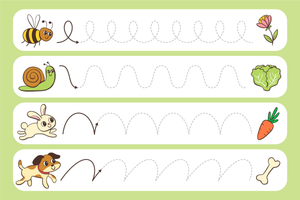 Animal Tracing Activity | Essential Preschool Worksheet