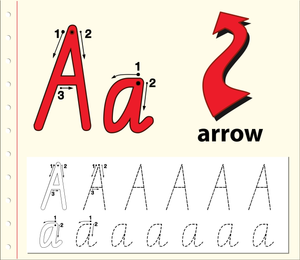 Letter A Tracing Worksheet | Grade 1 Printable