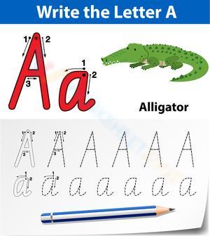 Letter A Tracing Worksheets 