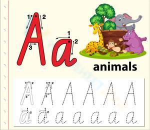 A is for Animals: Handwriting Practice