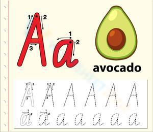 A is for Avocado: Handwriting Practice
