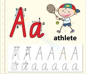 A is for Athlete: Handwriting Practice