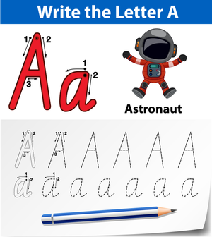 Letter A Tracing Worksheet | Essential Grade 1 Handwriting
