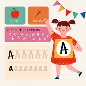 Find and Trace Letter A | Printable Kindergarten Worksheet