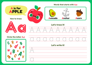 How to Trace Letter A: Handwriting Guide