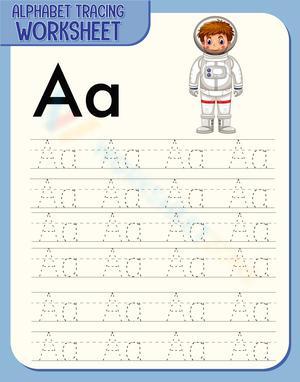 Alphabet Tracing Worksheet: Letter A Practice