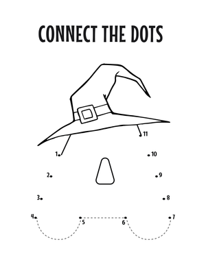 Printable Letter A Connect the Dots Worksheet