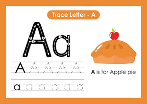 A is for Apple Pie: Learning the Letter A