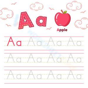 Alphabet Letter A Worksheet for Kids