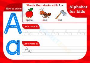Alphabet for Kids: Learning Letter A