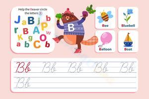 Find, Trace, and Write the Cursive B