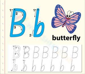 B is for Butterfly: Letter B Learning