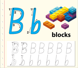 B is for Blocks: Building with Letter B
