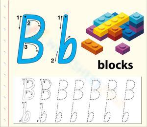 B is for Blocks: Building with Letter B