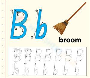 B is for Broom: Learning the Letter B