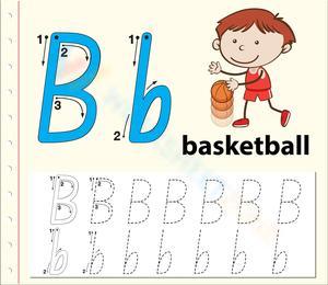 B is for Basketball: Associating with Letter B
