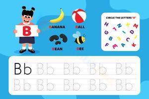 Letter B Tracing Worksheet Printable