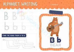 Alphabet Writing: Letter B Worksheet