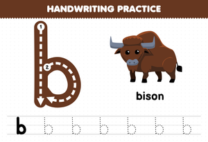 Grade K Letter B Tracing — Printable No-Prep Worksheet