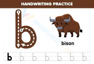 Brave Bison: Learn to Write the Letter B