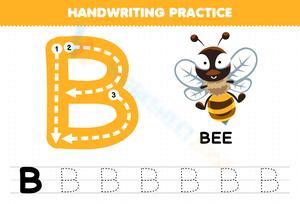Handwriting Practice: Letter B Worksheet