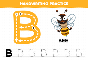 Handwriting Practice: Letter B Worksheet