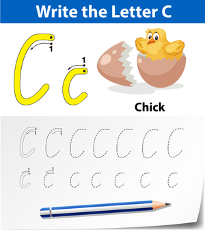 Printable Letter C Tracing Worksheet | Kindergarten